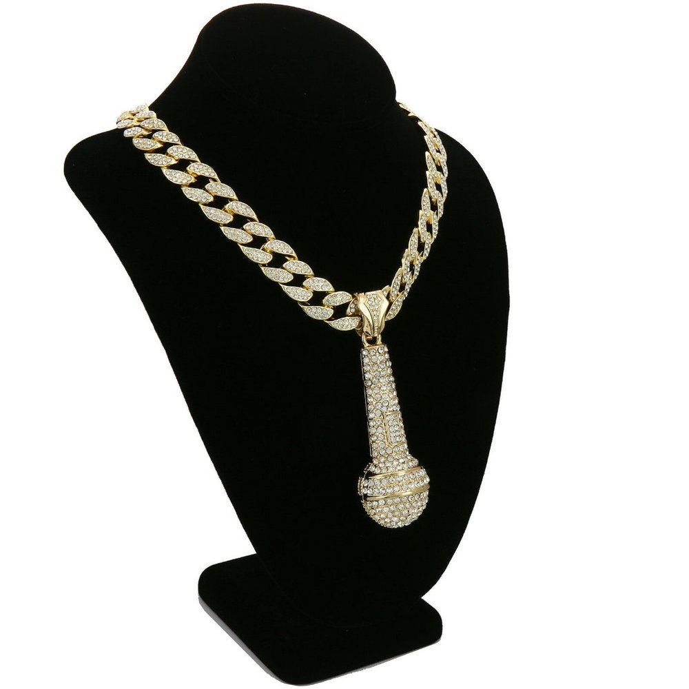 14k Gold Mic 18" Cuban Chain + Pendant